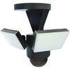 Iq America LM-1811 Motion Security Flood Light, 1100 Lumen 180 Degree 50' Detection Eave Wall Mount BZ LM1811BZ